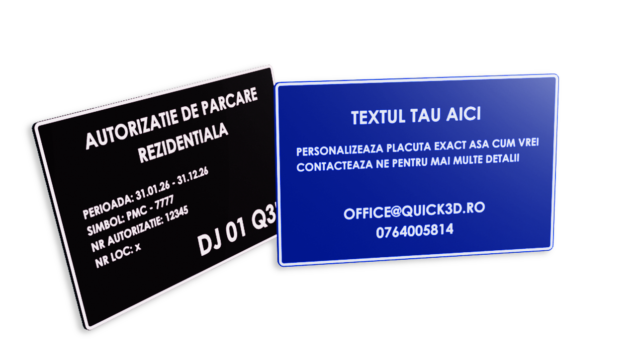 Placuta Auto Personalizata