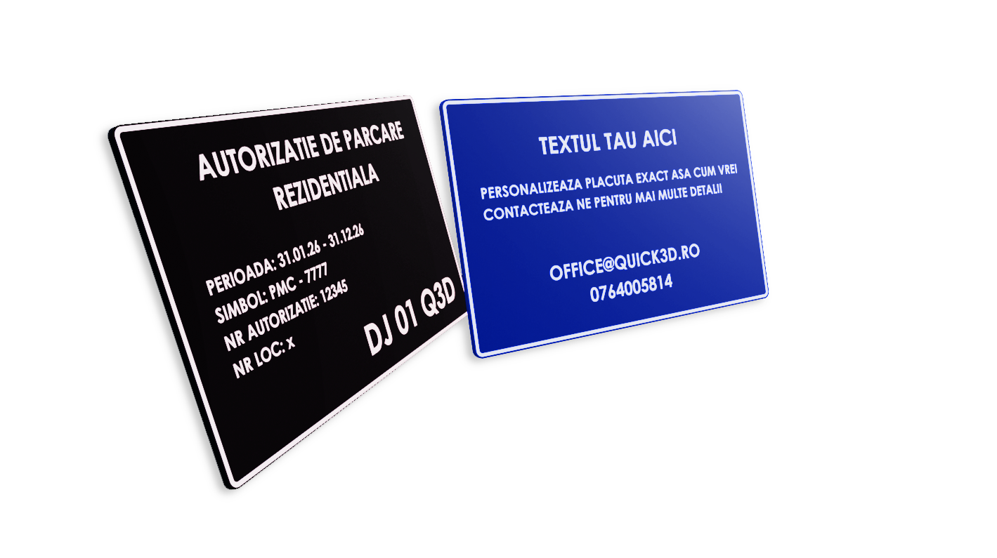 Placuta Auto Personalizata