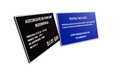 Placuta Auto Personalizata