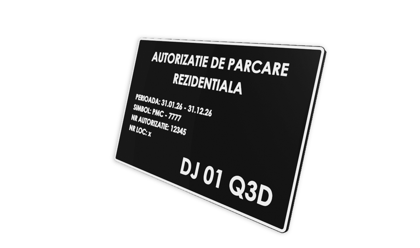 Placuta Parcare Rezidentiala pentru Bordura la 45 de grade