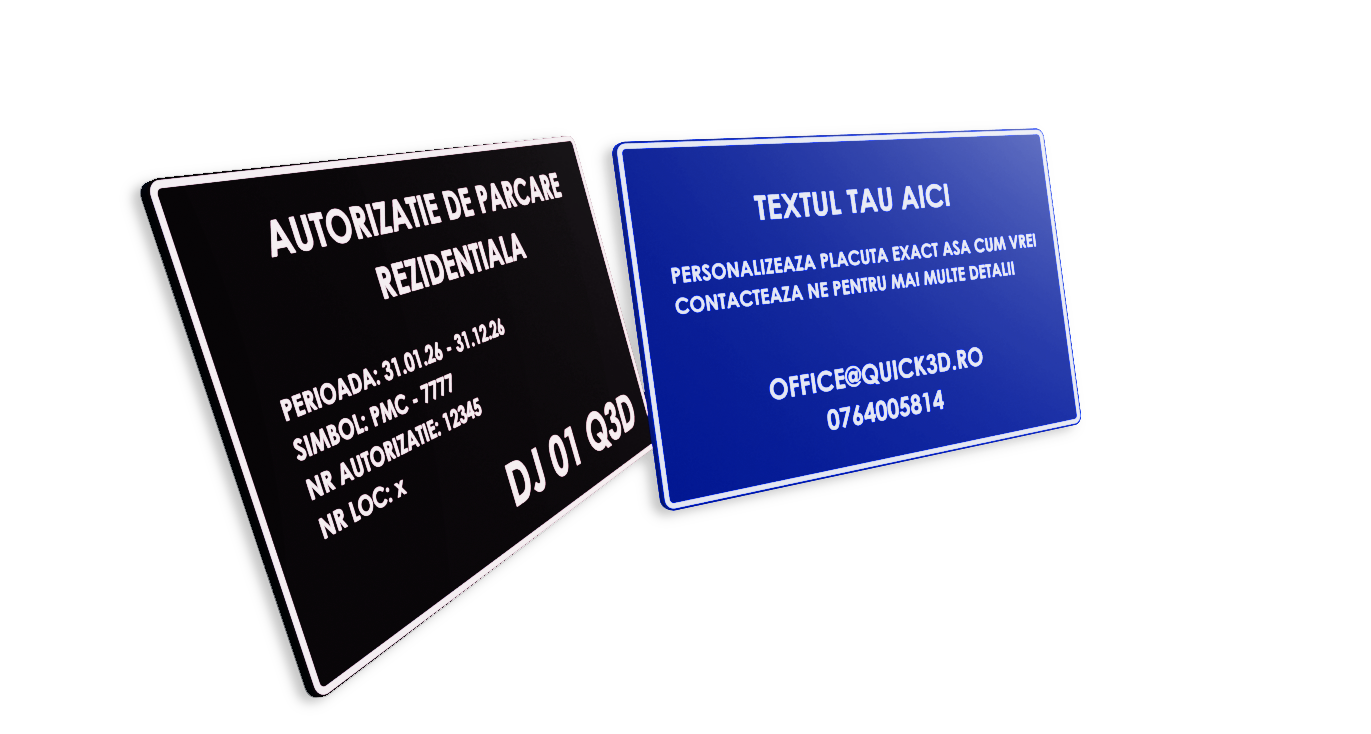 Placuta Auto Personalizata