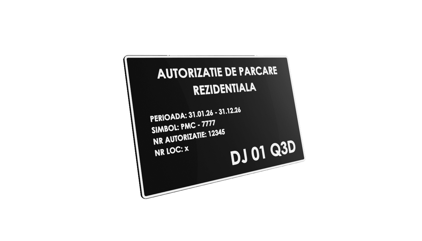 Placuta Parcare Rezidentiala pentru Bordura la 45 de grade