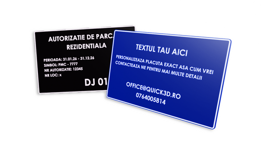 Placuta Auto Personalizata