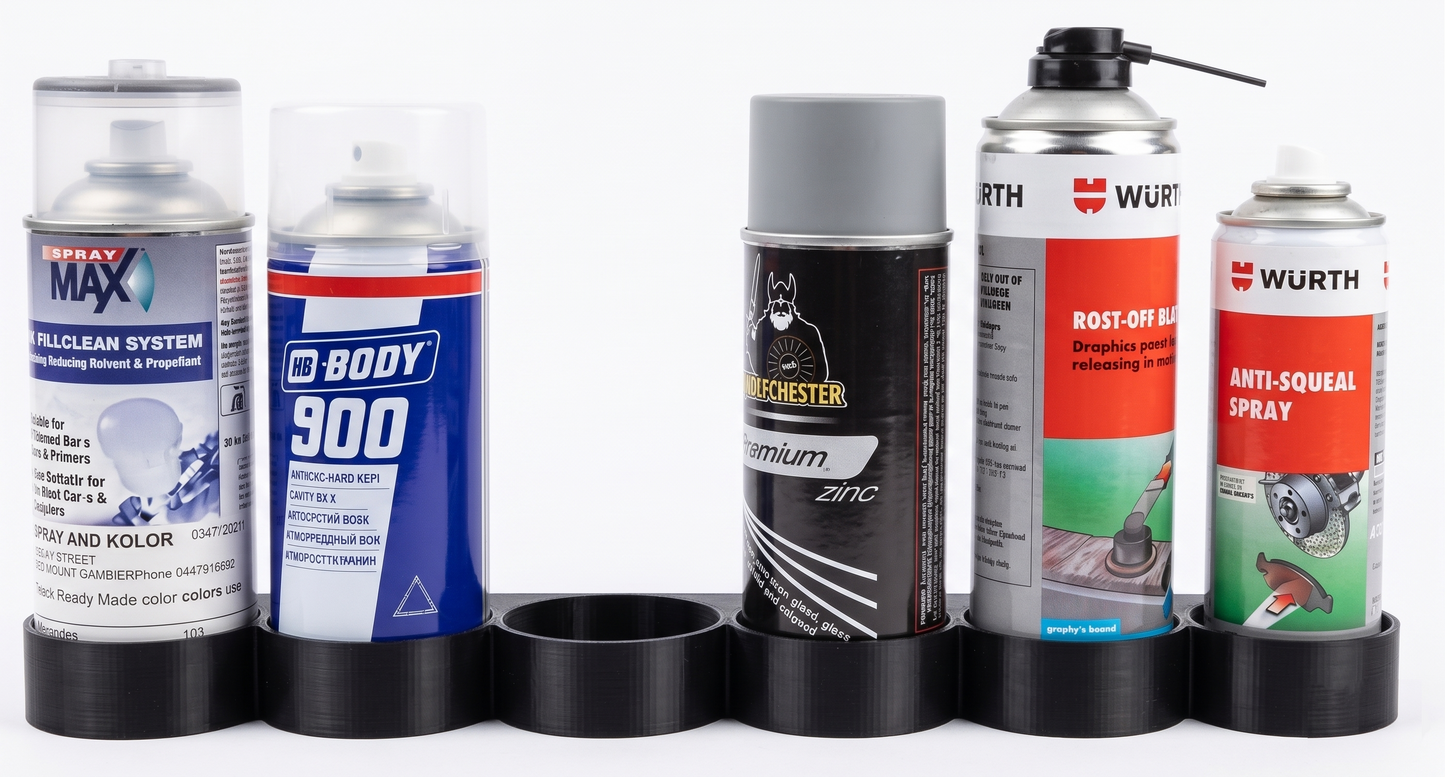 Organizator Spray-uri – Suport Perete cu 3 Sloturi
