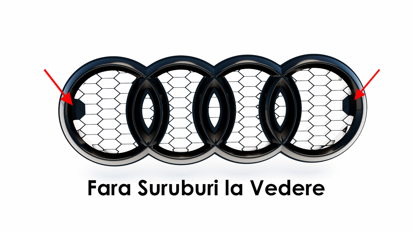 Stema Audi compatibilă cu grilă fagure