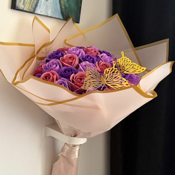 suport perete buchet flori (1) Suport de perete pentru buchet de flori